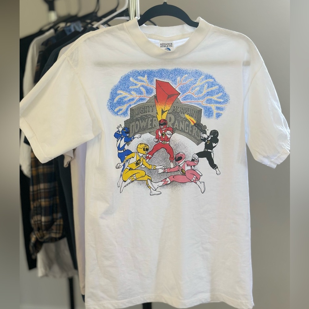 1994 Power Rangers Vintage Tee. MMPR 90s